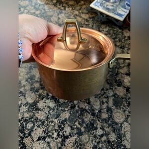 Paul Revere  Copper Saucepan with Lid vintage